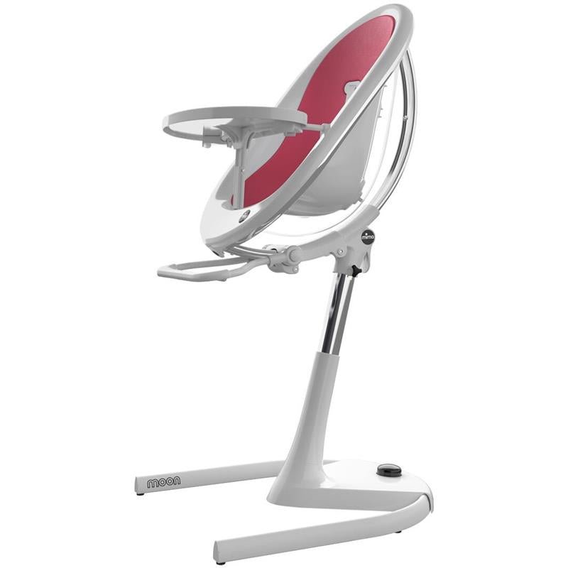 Mima - Moon 2G High Chair, White/Fuschia